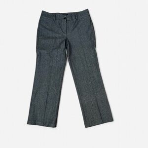 Cambio Nelly Size 14 Wool Blend Gray Vintage Pants Wide Leg Trousers